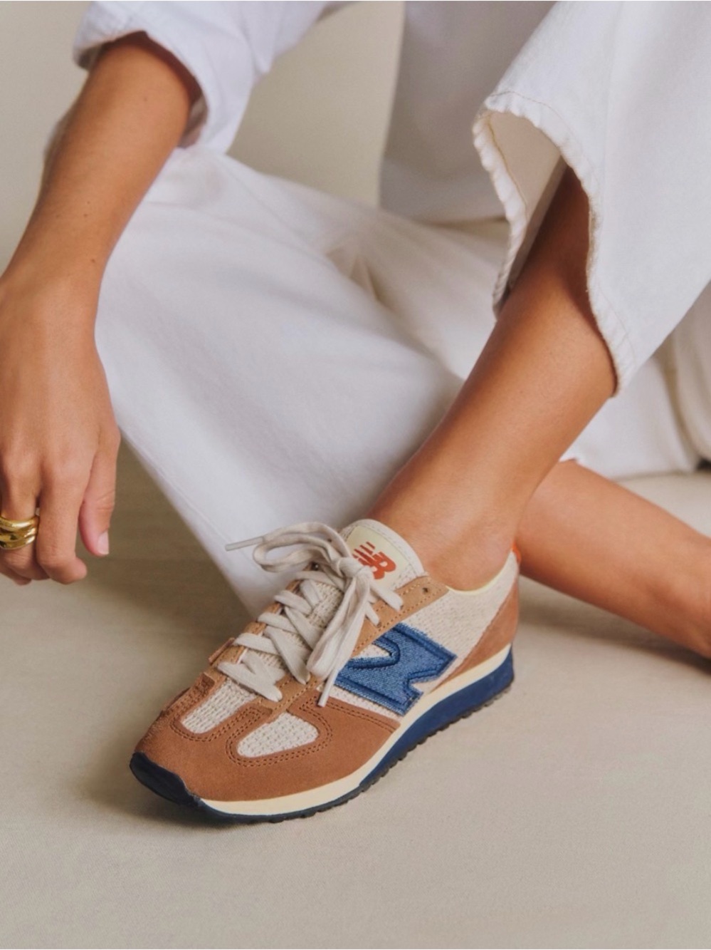 Sézane x New Balance 471 unisex Retro Runner Sneakers - Picture 2 of 8